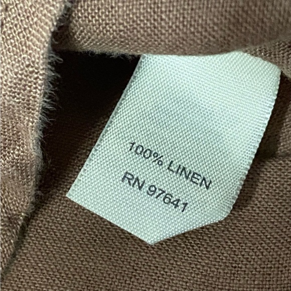 J Jill / Brown Linen Sleeveless Tank Top Size S Petite - Picture 4 of 9